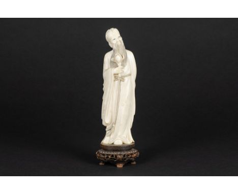 antique Chinese sculpture in ivory with European CITES certificate "2024/BE04183/CE"This item cannot be sold in the UKAntieke