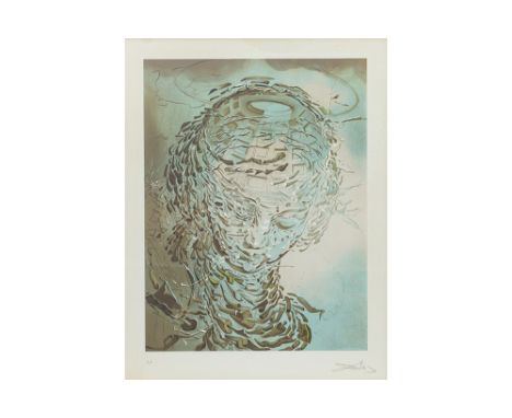 Salvador Dali signed print with a typical surrealist themeDALI SALVADOR (1904 - 1989) print in kleuren n° Epreuve d'Artiste m