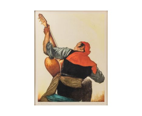20th Cent. Belgian etching - signed Maurice LangaskensLANGASKENS MAURICE (1884 - 1946) ets n° Epreuve d'Artiste getiteld "Le 