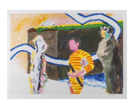 Roger Raveel signed lithograph printed in colors - edition by Pieters GalleryRAVEEL ROGER (1921 - 2013) kleurlitho n° Epreuve