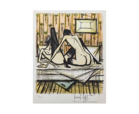20th Cent. French lithograph printed in colors - signed Bernard Buffet edition by André Sauret - Les éditions du Livre, Paris