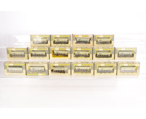 15 Wrenn 00 Gauge W4644 BR grey Hopper Wagons, all in original boxes with plastic inserts and one grey  Charringtons Hopper (