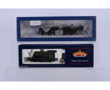 Bachmann OO Gauge Steam Locomotives, two boxed examples, 31-088 Earl Class 9028 in BR black livery and 32-302 Collett Goods 2