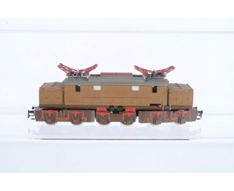 A 2-rail Italian Railways (FS) 'Bonnetted' E626 Bo-Bo-Bo Electric Locomotive, a third variation, substantially similar to the