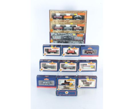 Bachmann OO Gauge Private Owner and Pre BR Goods Wagons,  all boxed, three triple wagon sets, Tank Traffic Classics 33-525 Sh