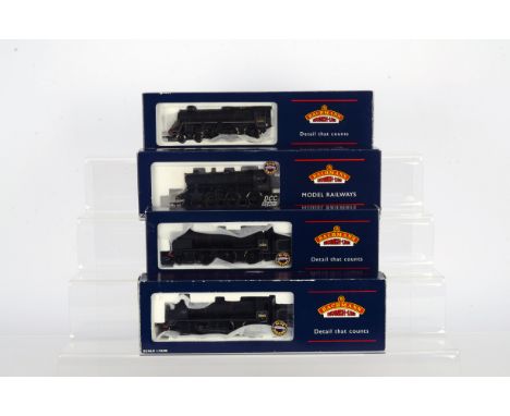 Bachmann OO Gauge BR Steam Locomotives and Tenders, four boxed examples, Standard Class 4MT, 32-575K 43050 Ivatt weathered Ba