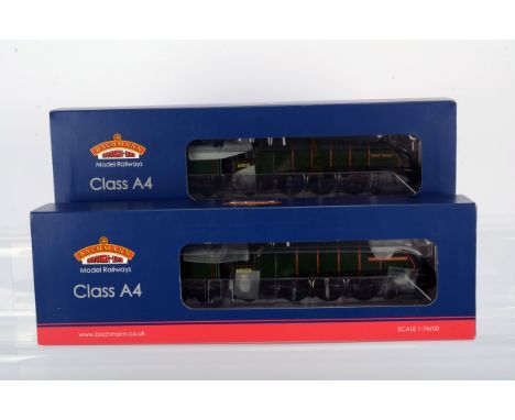 Bachmann OO Gauge Streamline A4 Class Steam Locomotives and Tenders, both boxed, 31-966 Dwight D Eisenhower 60008 and 31-965 