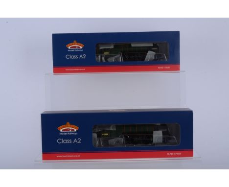 Bachmann OO Gauge Class A2 Steam Locomotives with Tenders, both boxed, 31-531 Trimbush 60536 and 31-528A Pearl Diver both in 