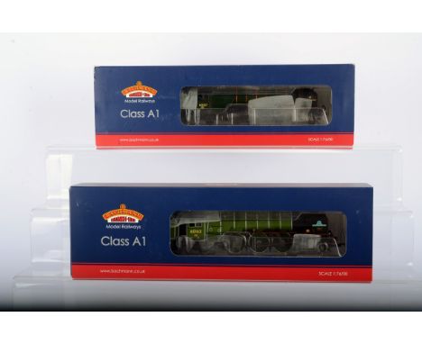 Bachmann OO Gauge BR Class A1 Steam Locomotives with Tenders, both boxed, 32-559 Great Eastern 60157 and 32-550A Tornado 6016