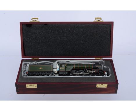 Bachmann OO Gauge Limited Edition Steam Locomotive and Tender Blue Peter, wooden cased with outer dispatch box and certificat