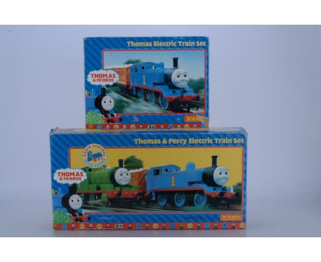 Two Hornby China OO Gauge Thomas The Tank Engine Train Sets,  R9071, Thomas Set comprising 'Thomas' the Tank engine, 'Annie' 