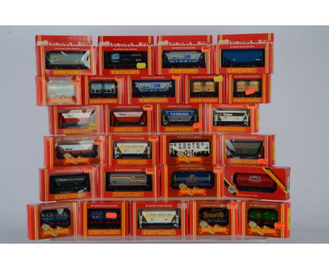 Hornby Margate OO Gauge Hopper and Tank Wagons, all boxed, hopper wagons, R052 ECC CDA (2), grain (2) Heygates, BRT, MGER Spe