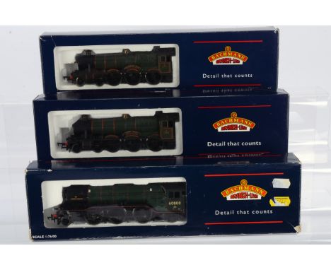 Bachmann OO Gauge BR Steam Locomotive and Tenders, three boxed examples, Modified Hall Class  31-778 Wraysbury Hall 6969, 31-