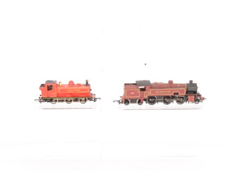 Bachmann  00 Gauge London Underground repainted Metropolitan Tank and Hornby London Transport Pannier Tank, Bachmann 2-6-4T c