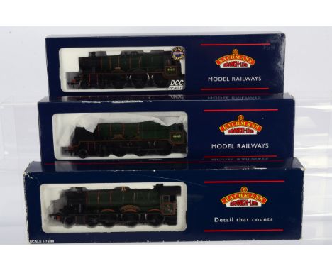 Bachmann OO Gauge BR Steam Locomotives and Tenders, three boxed examples, Modified Hall Class 31-778, Wraysbury Hall, 31-284 