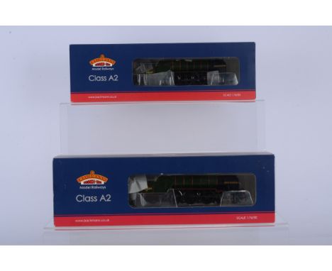 Bachmann OO Gauge Class A2 Steam Locomotives with Tenders, both boxed 31-526 Bachelors Button 60537 and 31-529 Irish Elegance