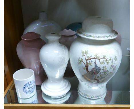 Wade Ceramics, a collection of  Lamp Bases &amp; Vases, These items were removed from the archives of the Wade factory and ar