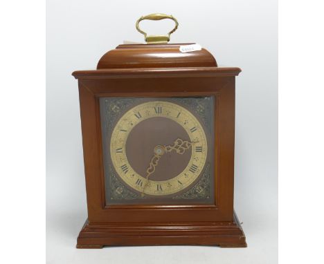 Mahogany Cased Smiths Mantle clock, height 26cm 