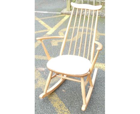 Blonde Ercol Rocking Chair 