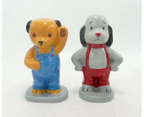 Wade pair of figures Sooty &amp; Sweep with certificates (2) 