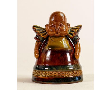 Doulton Lambeth stoneware 'Suffragette Movement' inkwell in the form of a stoneware baby's head and shoulders, height 8cm. Re