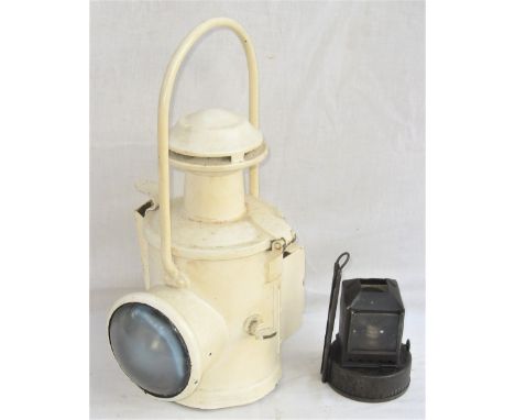 BR(E) Locomotive Head Lamp. Complete with correct vessel, burner and flip over red filter. 