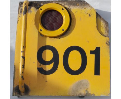 Saw Cut Front Panel 901 recovered from British Railway diesel class 47 47901. Aluminium in as removed condition complete with