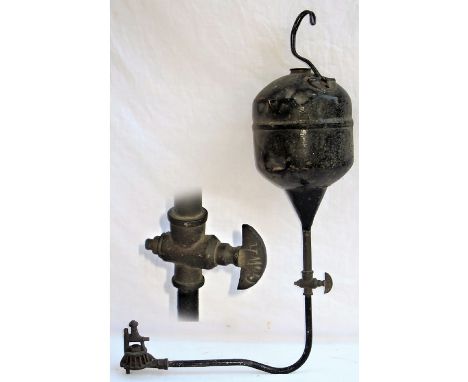 GWR Tunnel Flare Lamp. Complete with hook and brass tap stamped GWR. Rare item seldom seen.