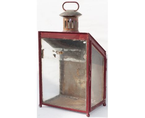 LMS Station Platform lamp case, in very good condition minus reservoir and burner.