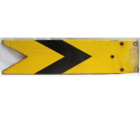 Enamel LMR Distant Signal Arm. Good original condition measuring 42 in long.