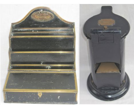 LNWR Leaflet Rack plated, London &amp; North Western Railway Company Crewe Works together with a Edmondson Ticket Dating mach