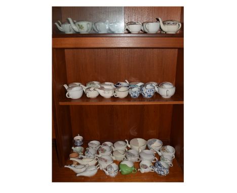 Large collection of ceramic feeding cups Condition: While the majority are in good order there is wear to the decoration and 
