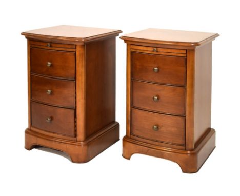 Willis &amp; Gambier Lille Collection - Pair of bedside chests in alder and cherry veneers, 43cm wide (see lot 302 &amp; 303)
