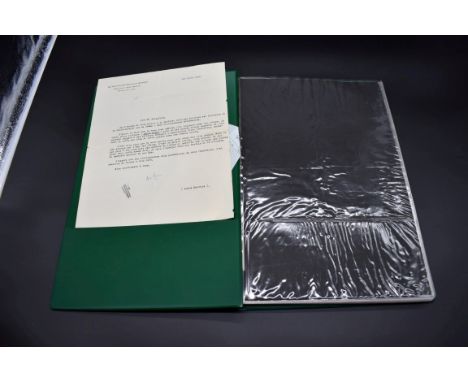 LITERARY CORRESPONDENCE &amp; MANUSCRIPTS:&nbsp;folder of letters and holograph manuscripts from archive of Jon Wynne-Tyson, 