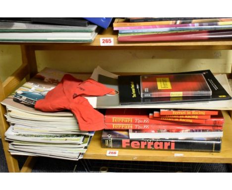 FERRARI:&nbsp;shelf of misc modern books, periodicals and related. (One shelf) 