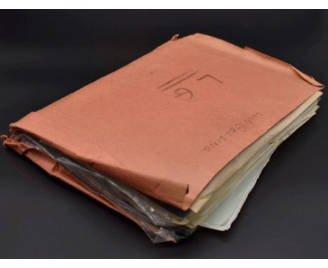GOLDING (Louis):&nbsp;a large bundle of material relating to Louis Golding, including his pocket diaries for 1930-31: hologra