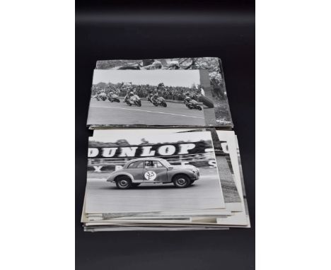 MOTORING PHOTOGRAPHY:&nbsp;collection of approx 58 images, misc motor racing and related personalities, largely vintage press