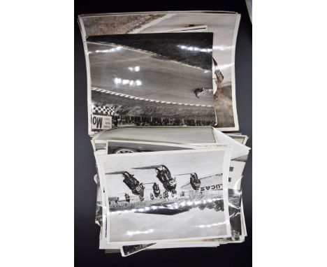 MOTORING PHOTOGRAPHY:&nbsp;collection of approx 75 vintage press and other photographs, largely 1960s period, many with locat