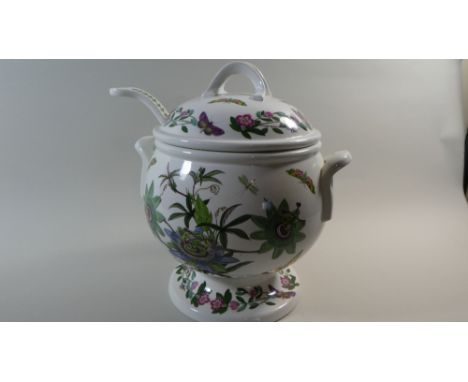 A Portmeirion Botanic Garden Soup Tureen with Ladle  