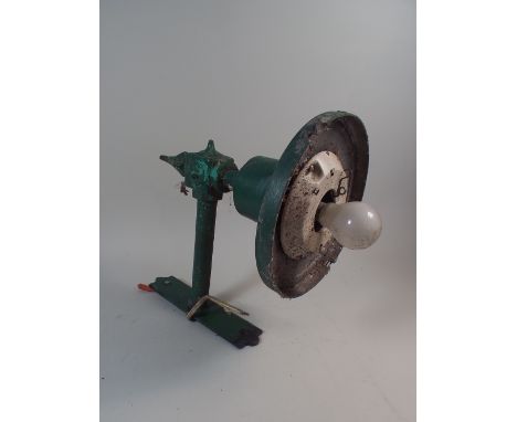 A Victorian Metal Wall Mounting Outside Light, Missing Shade, 36cm High 