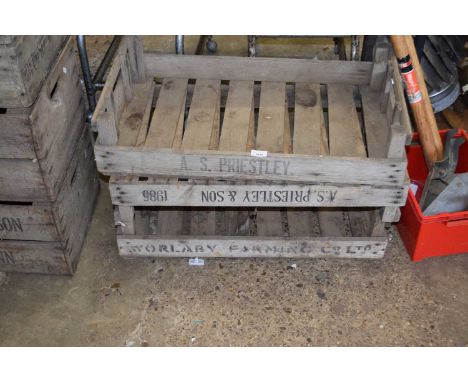 Four vintage seed trays