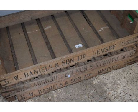 Three vintage seed trays