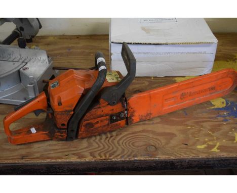 A Husqvarna 141 petrol chainsaw