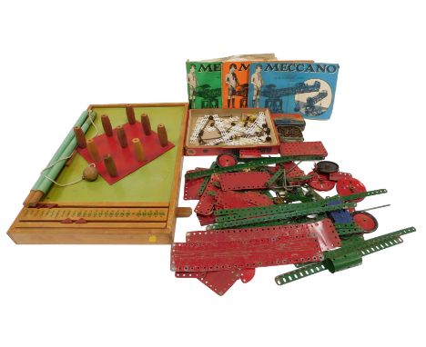 MECCANO ANCIEN Lot de 2 kgs de pieces vertes (avant 1950