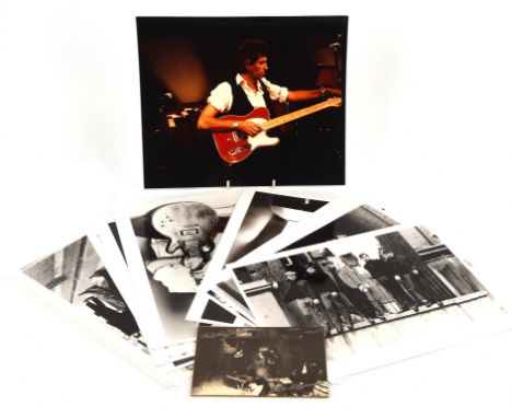 The Rolling Stones - six B&W postcards from Exile On Main Street LP joined together along perforated edges; twelve Fujichrome