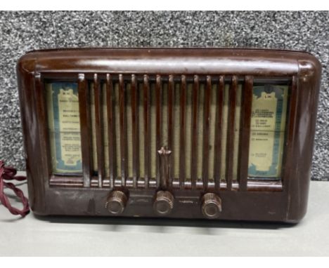 Vintage Bakelite Radio “Little Maestro” model 10, a product of Pilot Ltd London, in working condition