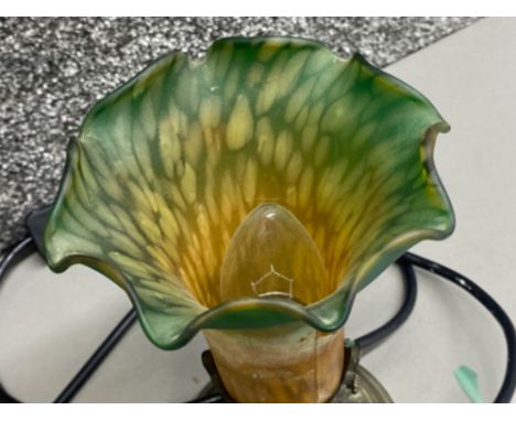 Art Nouveau galle style lamp - good working condition