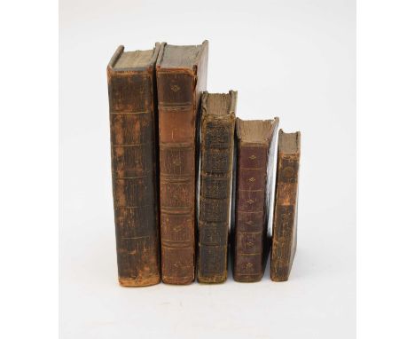 BOOK OF COMMON PRAYER, John Baskett, 1720. Ruled in red throughout. Contemporary panelled calf.With Book of Common Prayer, Ma