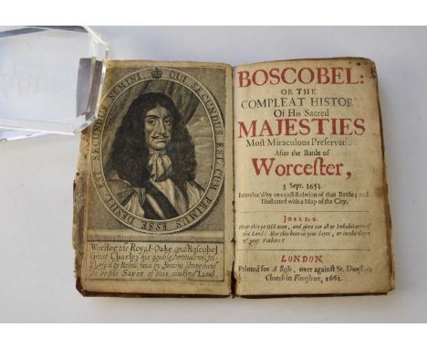 BLOUNT, Thomas, Boscobel, or the Complete History of His Sacred Majesties Most Miraculous Preservation After the Battle of Wo