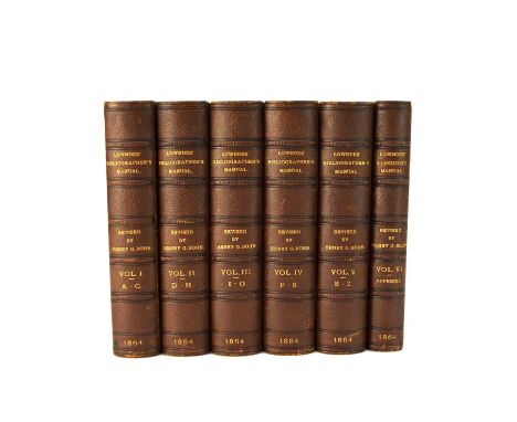 LOWNDES, William Thomas, Bibliographer's Manual of English Literature. New edn revised by Henry G Bohn. 6 vols 1864. Half bro
